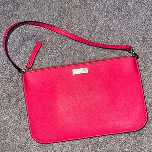 Pink small wristlet clutch Kate spade